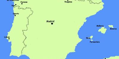 Northern Spain resorts map