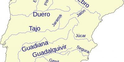 Spain river map
