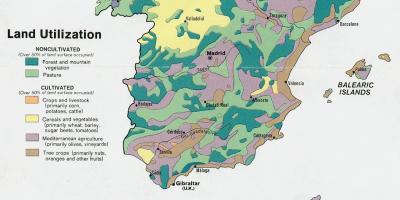Map of Spain agriculture
