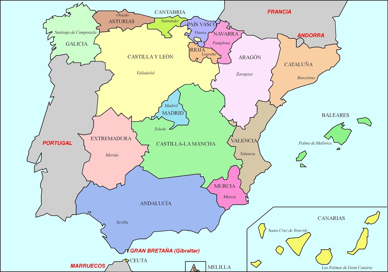 demographic map of spain