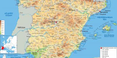 Map of southern Spain resorts - Map of southern Spain holiday resorts  (Southern Europe - Europe)